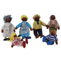 Meine glückliche Familie Serie Mini hölzerne Puppe Familie